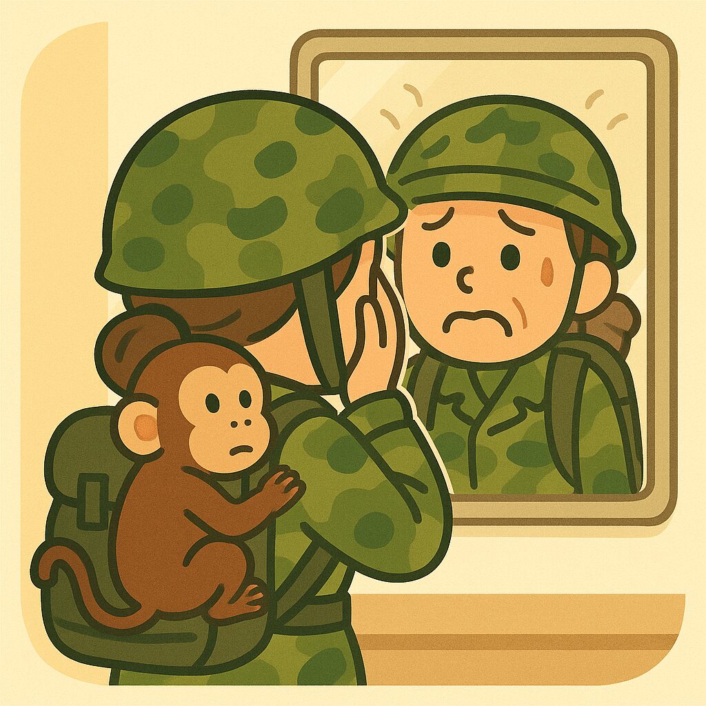鏡を見てショック！